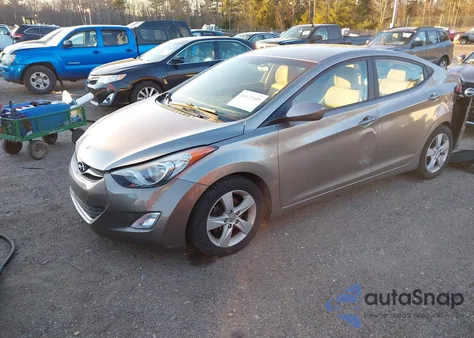 2013 Hyundai Elantra Gls из США, поврежденный, VIN 5NPDH4AE2DH379555